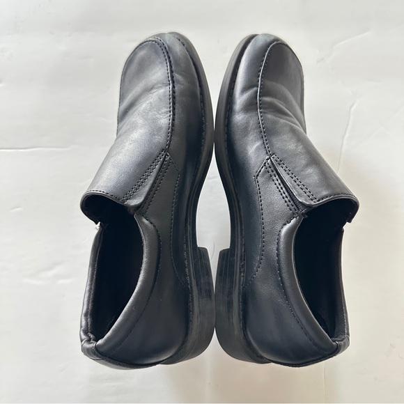 SmartFit Boys’ Black Slip-On Dress Shoes – Skid Resistant, Classic Square Toe - Picture 7 of 7